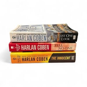 Harlan Coben Book Set - Just One Look, Tell No One, The Innocent